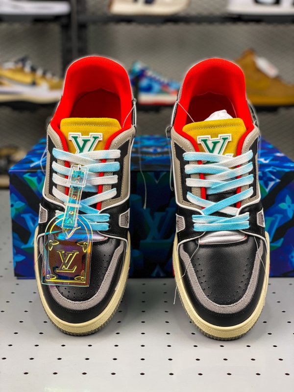 2021SS new LV Trainer sneaker with the latest color matching