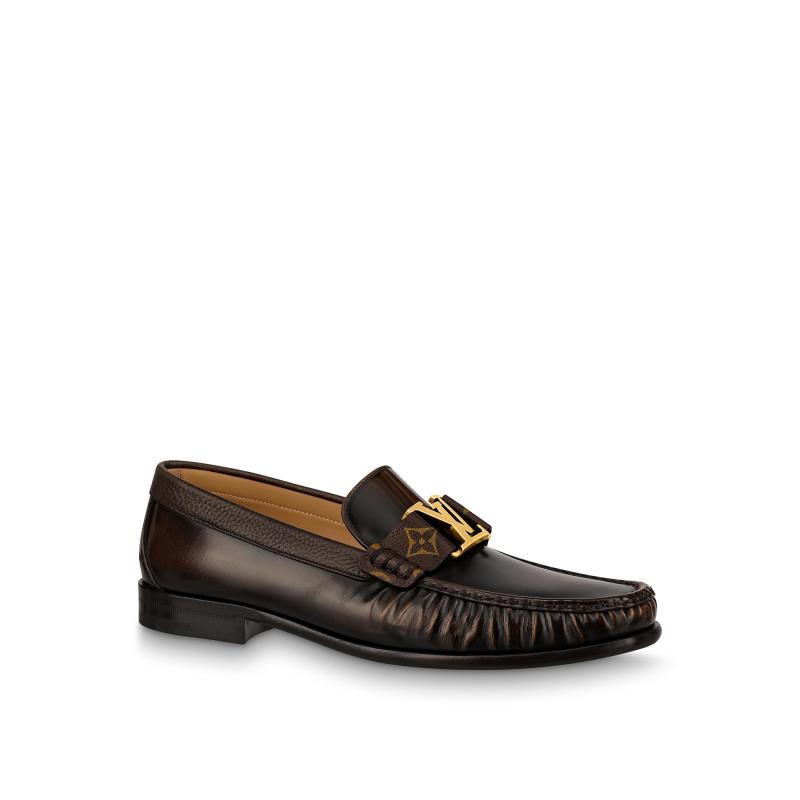 Louis Vuitton men's loafers and moccasins leather shoes LV 1A8ESK