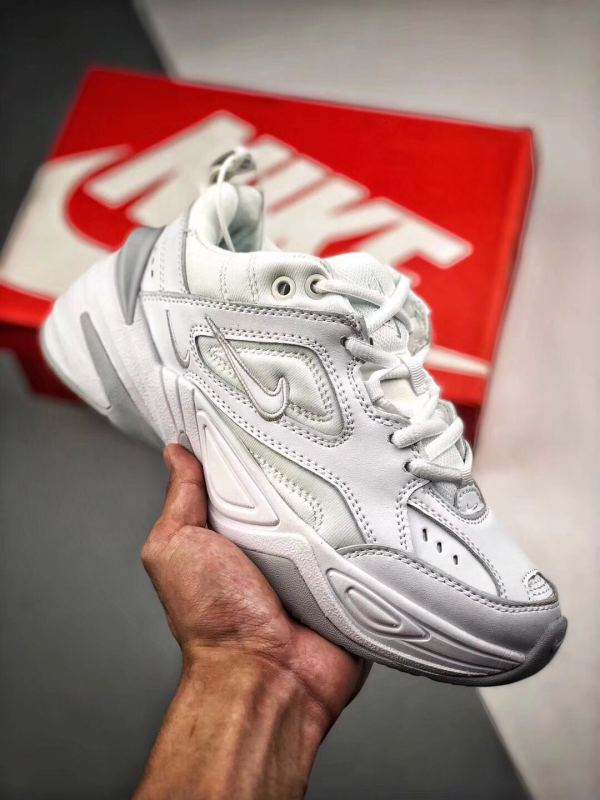 Two Layer Leather Nike Air M2K Tekno Retro Daddy Men's and Women's Running Shoes AO3108-001 36-45