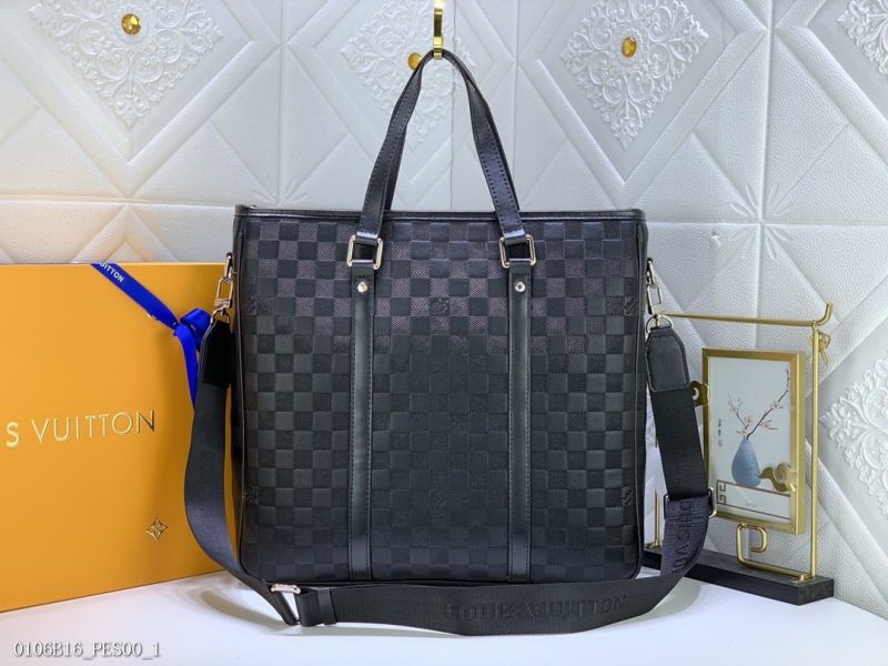 Louis Vuitton 41259 Full Leather Check Tadao Small Bag