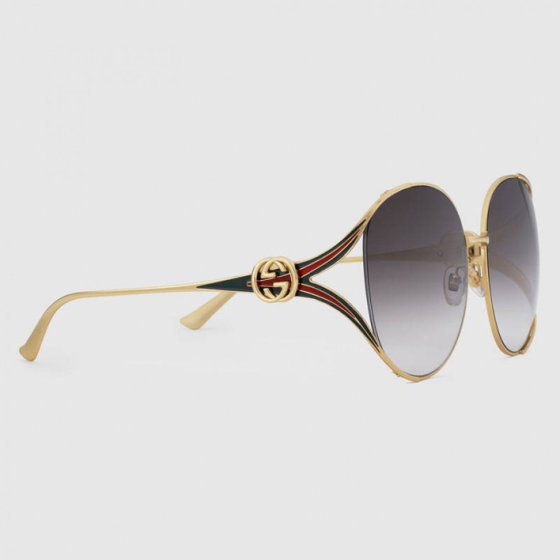 Round frame metal sunglasses