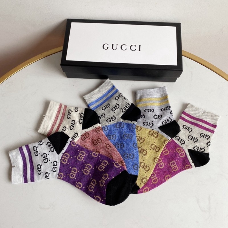 Knit cotton socks set
