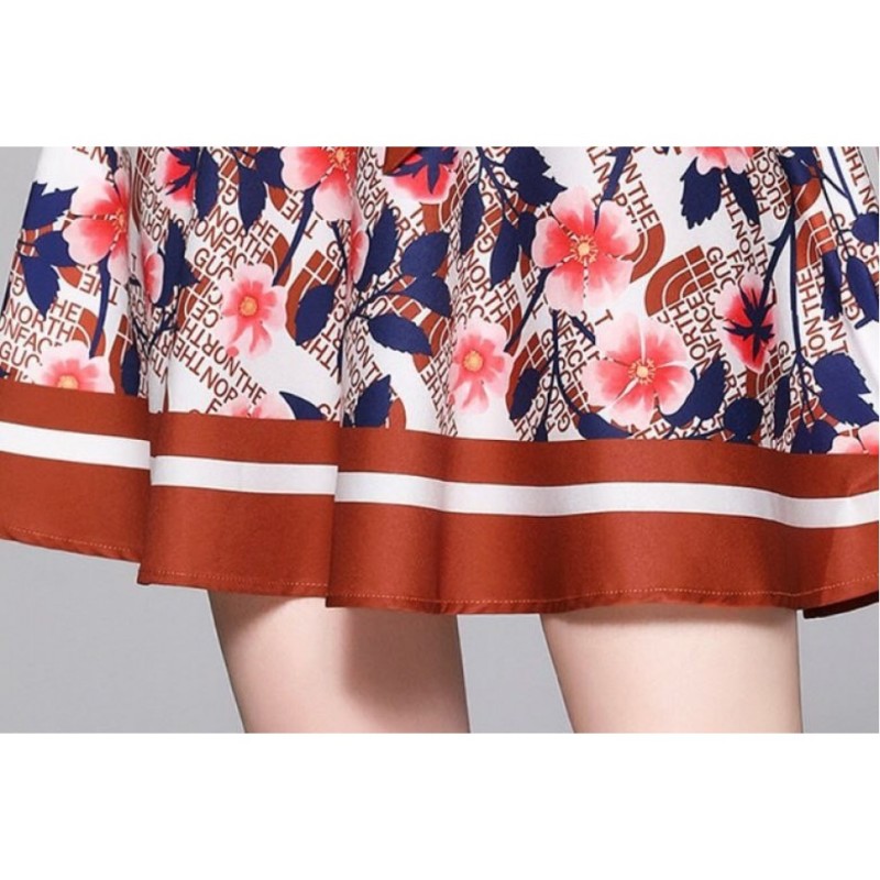 Ducci high end temperament print shirt skirt