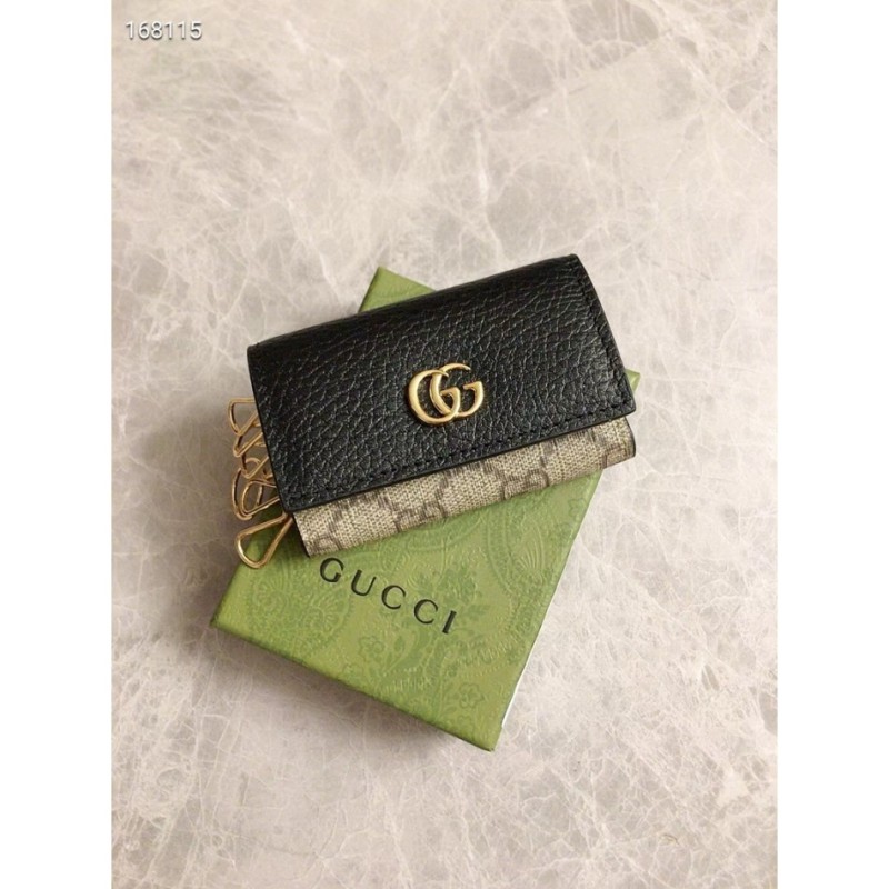 Gucci wallet key case card case large multifunction LEATHER KEY CASE WALLET