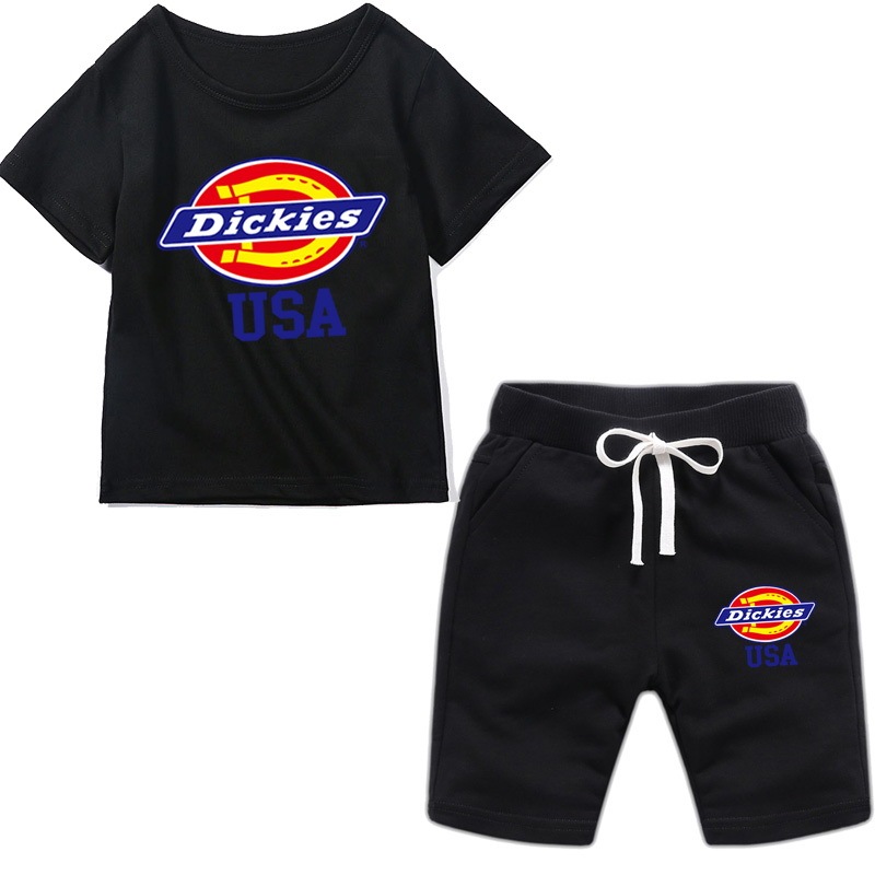Dickies Summer Clothing Children's Clothing Suits Casual Suits Two-piece Suits Short Sleeve Shorts Suits Personalized Suits