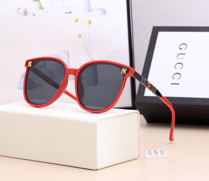 GUCCI UV Protection Glasses Sunglasses Sun Protection Summer Essentials New Fashion Korean Popular Personality Anti-UV