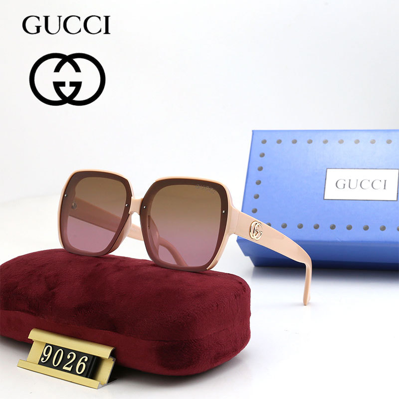 GUCCI Fashion Square Glasses Plain Glasses Boys and Girls Driving Sunglasses Driving Glasses Anti-Blue Light Glasses