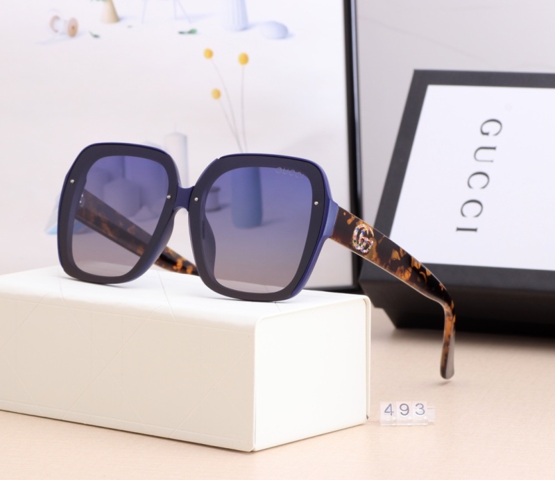 GUCCI Sunglasses Sun Protection Summer Essentials Beach Korea Popular Showing Face Small UV Protection Glasses