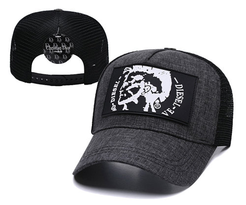 DIESEL tide brand hats baseball caps fashion all-match hats breathable sun hats