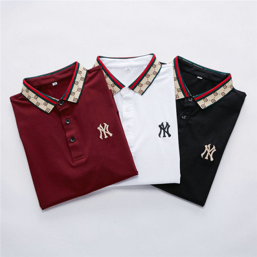 GUCCI NYShort Sleeve Polo Shirt Fashion Short Sleeve T-Shirt Men's Casual Polo Shirt