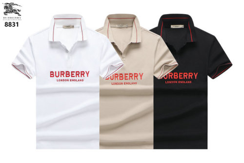 Burberry Fashion Short Sleeve Polo Shirts Lapel Tops Short Sleeve T-Shirts Business Men