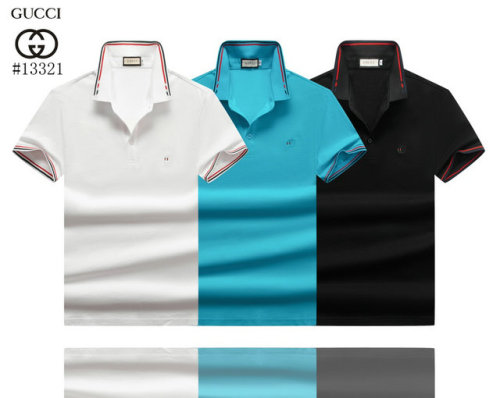 GUCCI Embroidered Logo Short Sleeve Polo Shirt Fashion Business T-Shirt