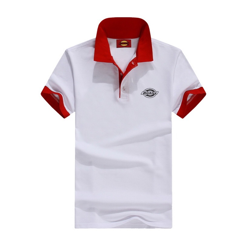 Dickies Dickies men's printed business polo shirt high CP value work clothes color matching group clothes men's breathable sweat wicking short t-short sleeve Lapel polo shirt