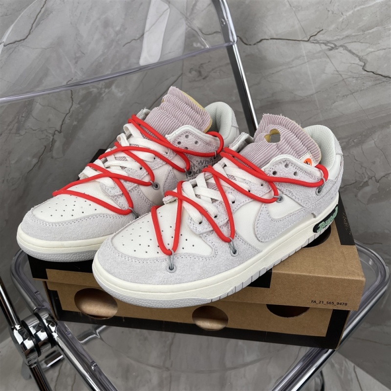 Original Nike Dunk Low x off white ow co branded bandage  the 50  dj0950-118 size: 3