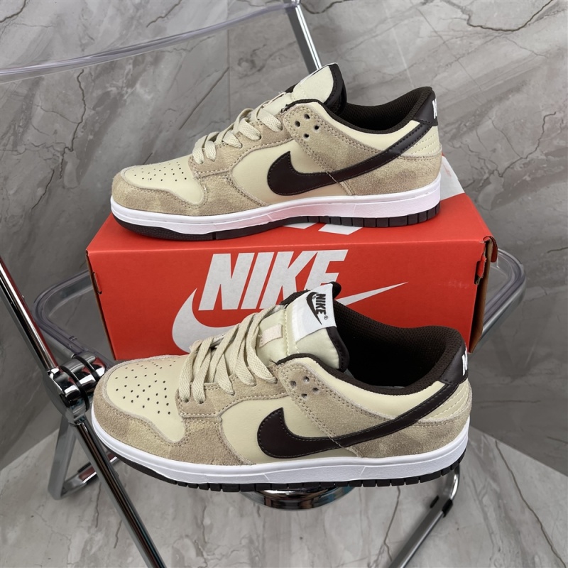 Company level Nike Dunk Low meter white brown cheetah suede low top board shoe dh7913-200 size: 36-45 half size