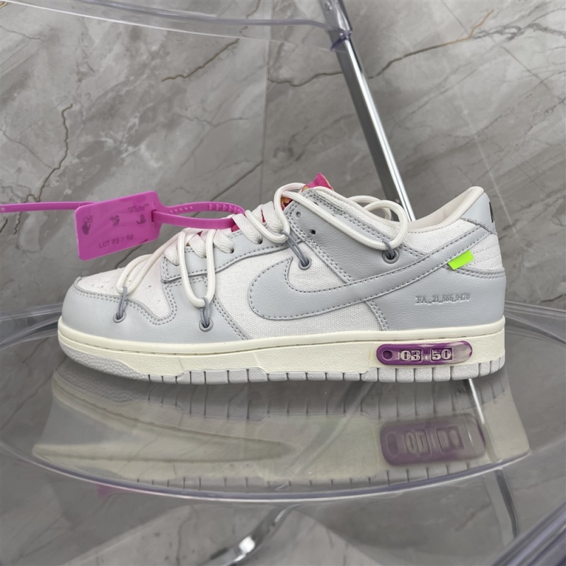 Original Nike Dunk Low x off white ow co branded bandage  the 50  dm1602-118 size: 3