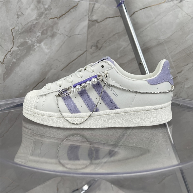 Company Adidas clover superstar w2002 spring new clover chain pin women's shell headboard shoes gz3389 size: