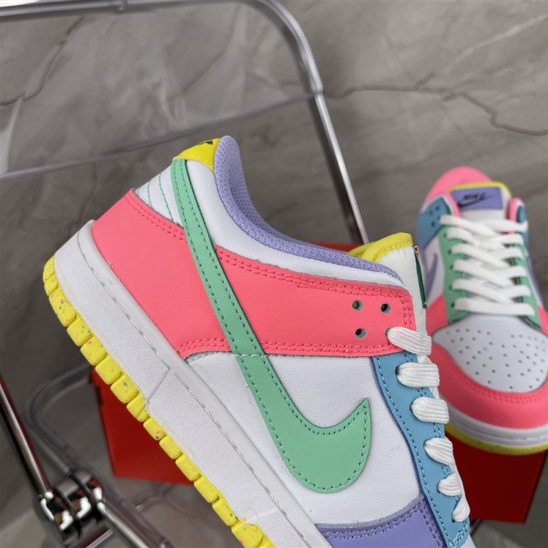 Top two-layer leather nike dunk low candy egg women's sports leisure low top board shoes dd1872-100 size: 36-40 half size