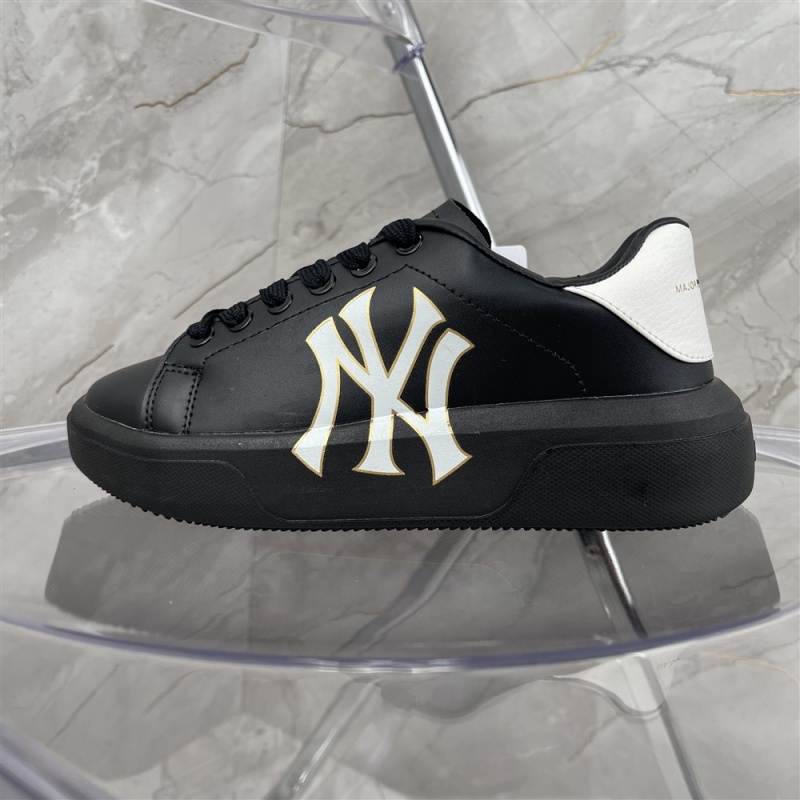 MLB wheat Kun Korea 21 autumn NY printing men's and women's Retro thick soled small white shoes sports and leisure board shoes 3asxxa11n size: 36-44 half size