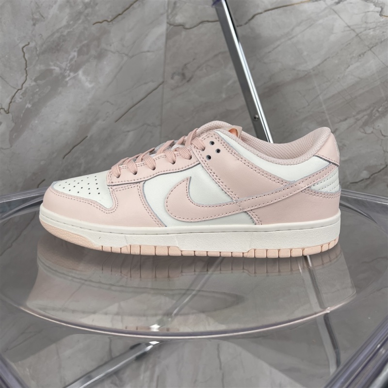 Top two-layer leather Nike Dunk Low peach white powder low top sports and leisure board shoe dd1503-102 size: 36-40 half size