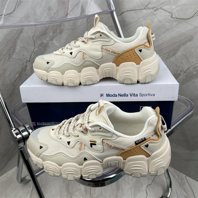 Top quality [same style of CAI Xukun] FILA Phile cat claw 3rd generation daddy shoes 2021 winter new sports shoes women's shoes f12w144123fto size: 35.5-