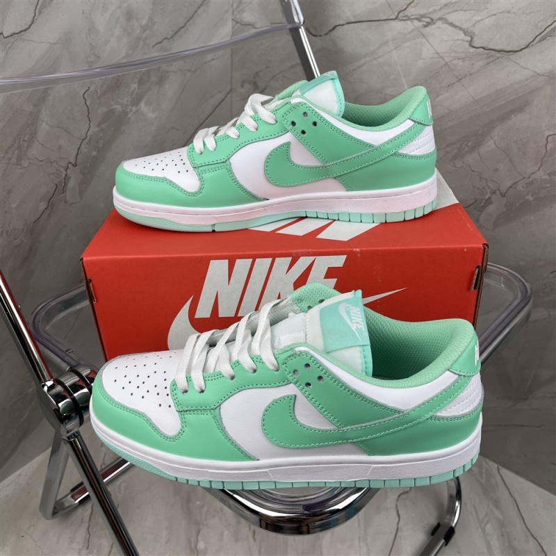 Top two-layer leather Nike Dunk Low Tiffany white green low top casual board shoes dd1503-105 size: 36-45 half size