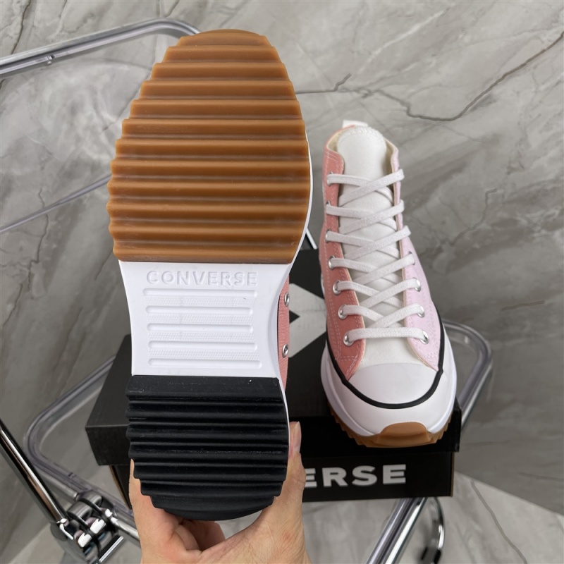 Company level converse women's shoes run star hike Xiao Zhan's same high top casual shoes thick soled raised canvas shoes 170968c size: 35-39 half size