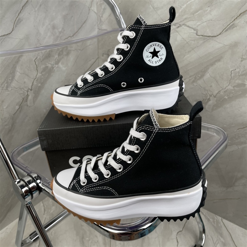 Company level converse women's shoes run star hike Xiao Zhan's same high top casual shoes thick soled raised canvas shoes 166800c size: 35-39 half size