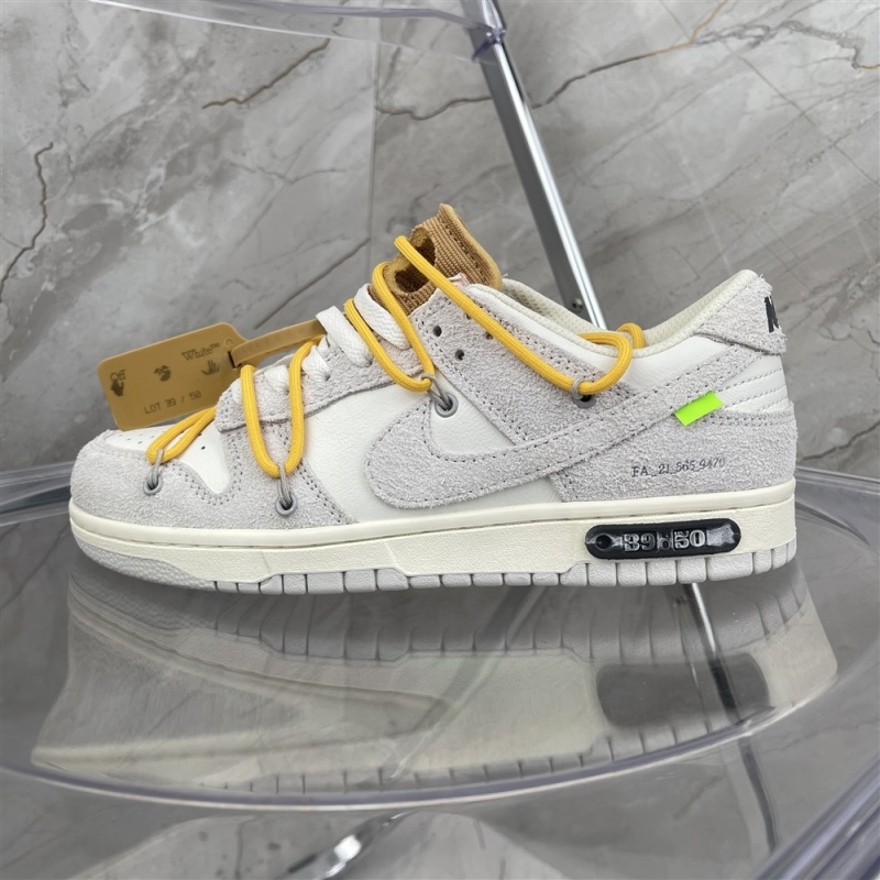 Original Nike Dunk Low x off white ow co branded bandage  the 50  dj0950-109 size: 3