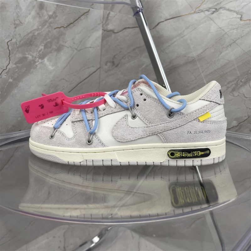Original Nike Dunk Low x off white ow co branded bandage  the 50  dj0950-113 size: 3
