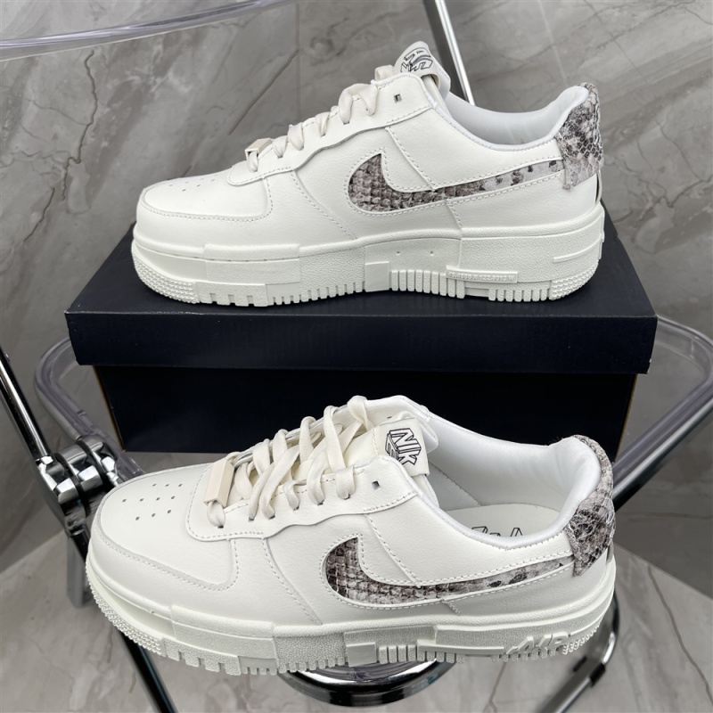 Company class Nike built-in air unit Nike WMNs Air Force 1 pixel QS lowparticle Beige solution