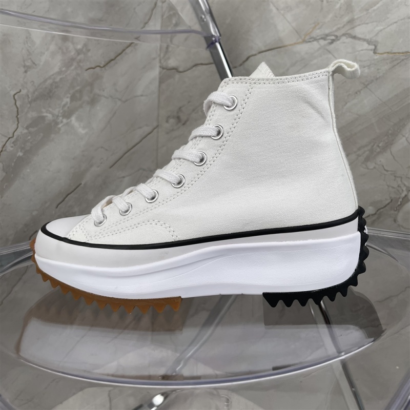 Company grade converse women's shoes run star hike Xiao Zhan's same high top casual shoes thick soled raised canvas shoes 166799c size: 35-39 half size