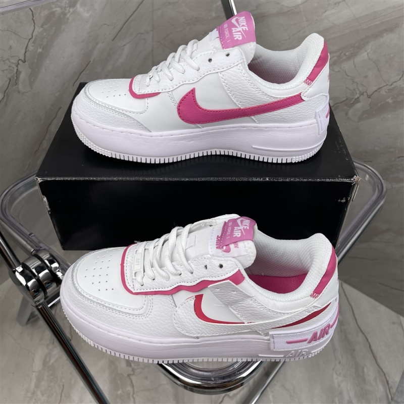 Genuine two-layer leather Nike macarone Air Force 1 AF1 deconstruction double hook sneaker C ci0919-102 size: 36-4