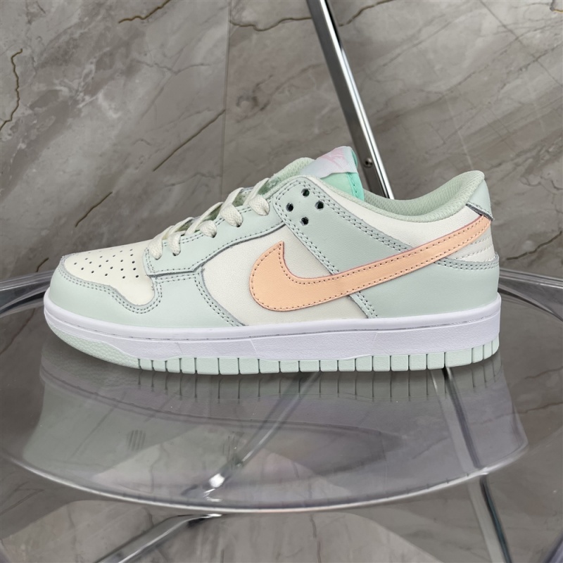 Top two leather Nike Dunk Low Light Pink Mint casual sneaker dd1503-104 size: 36-45 half