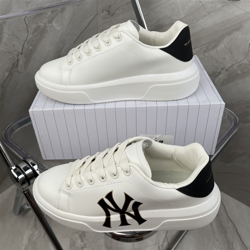 MLB wheat Kun Korea 21 autumn NY printing men's and women's Retro thick soled small white shoes sports and leisure board shoes 3asxxa11n size: 36-44 half size