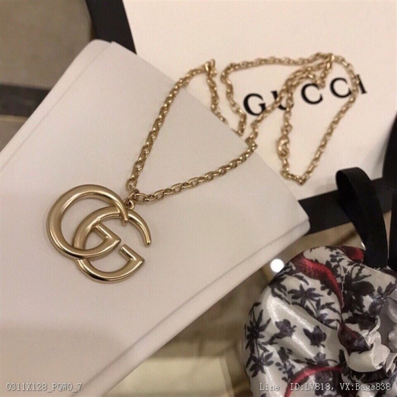 00068_ X128PQW0_ GUCCL thick chain long chain lovers return goods return goods Gucci Gucci Necklace counter take him out of the mold