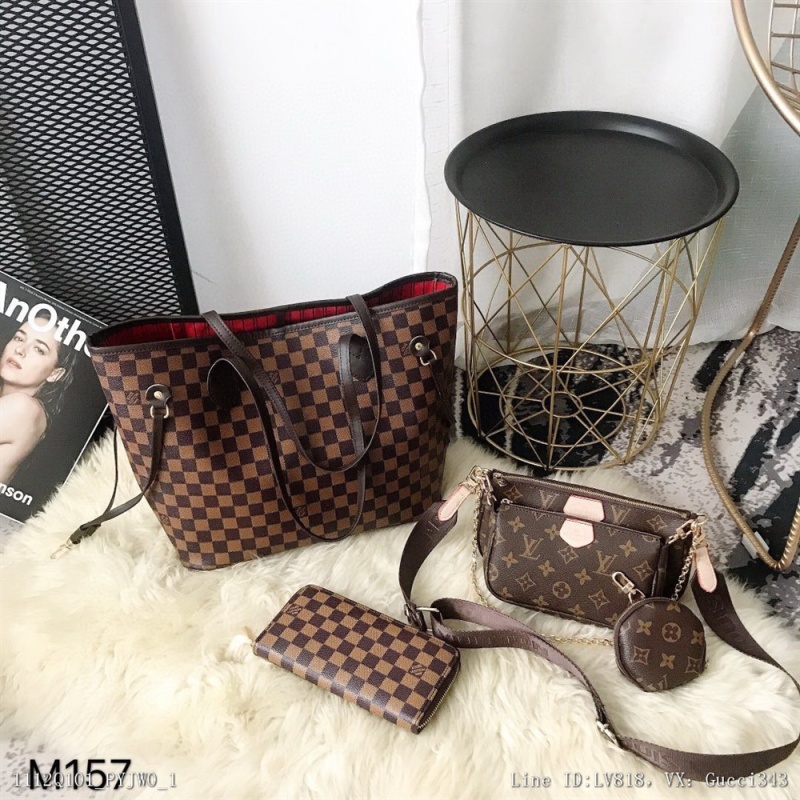 00272_ Q101PYJW0_ New combination m157lv shopping bag LV mahjong bag lv wallet size shopping bag 332