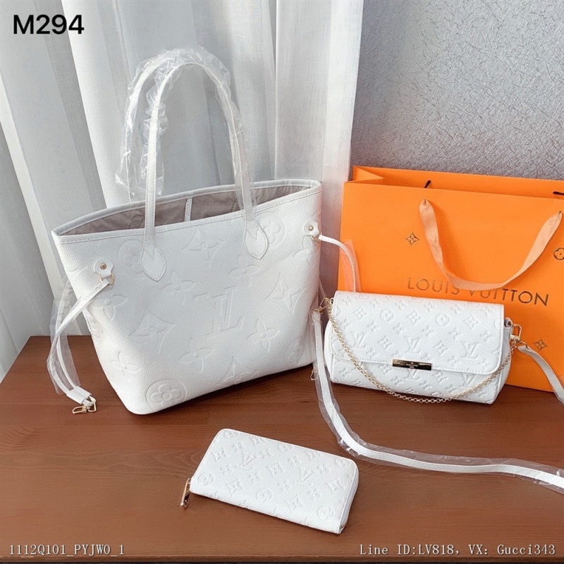 00134_ Q101PYJW0_ New combination m294lv shopping bag LV messenger bag lv wallet size shopping bag 32291
