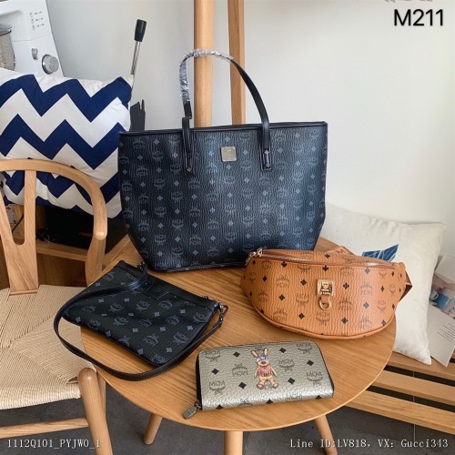 00323_ Q101PYJW0_ Combination new combination m211mcm shopping bag MCM waist bag MCM wallet r size shopping bag 3629