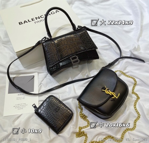 00387_ Q101PE0W0_ Large, small and medium-sized bags can be matched with new high-quality combination bags at will. The size is marked on the picture