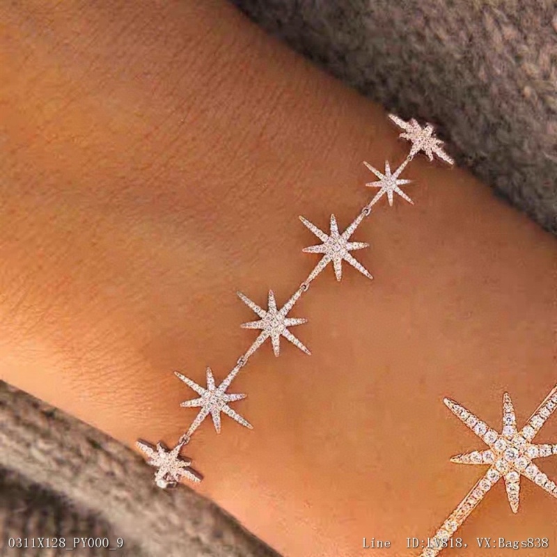 00116_ X128PY000_ Apmmonaco's new multi meteor silver bracelet ins minority design light luxury hand jewelry women's personality and unique style