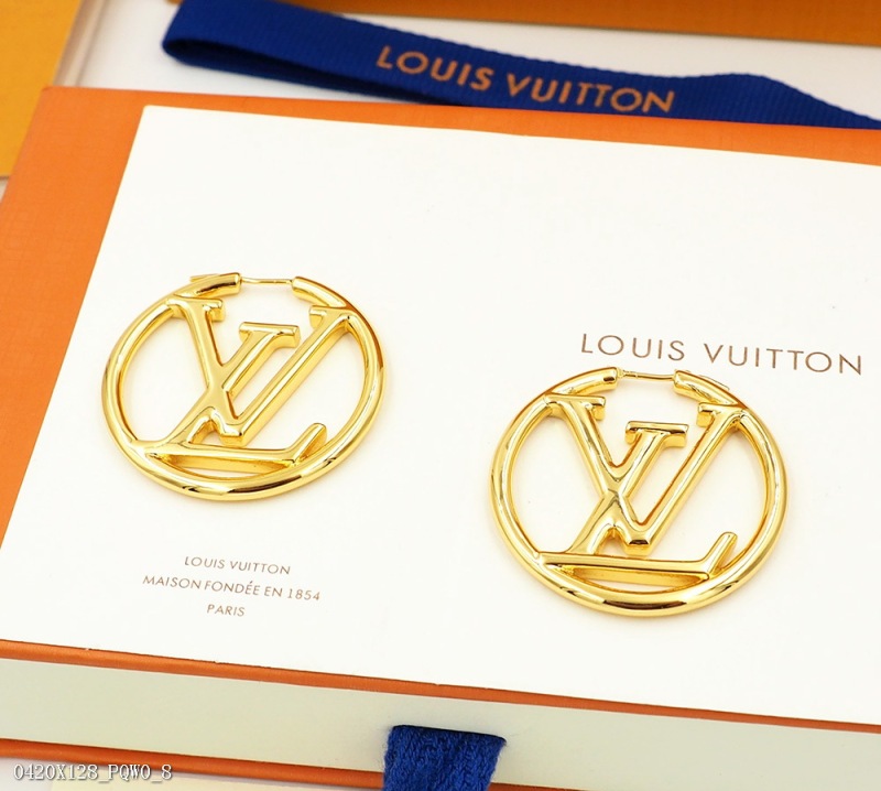 00018_ X128PQW0_ LV letter large Circle Earrings in stock medium 33mmxe240 silver gold in stock