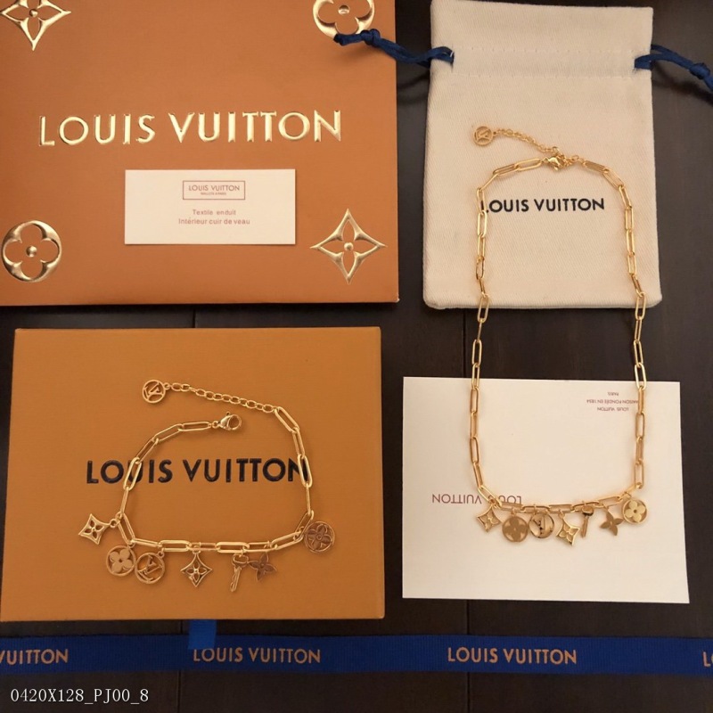 00037_ X128PJ00_ Seiko version LV multi flower bracelet Louis Vuitton autumn and winter fashion multi flower LV Necklace official website selected belt