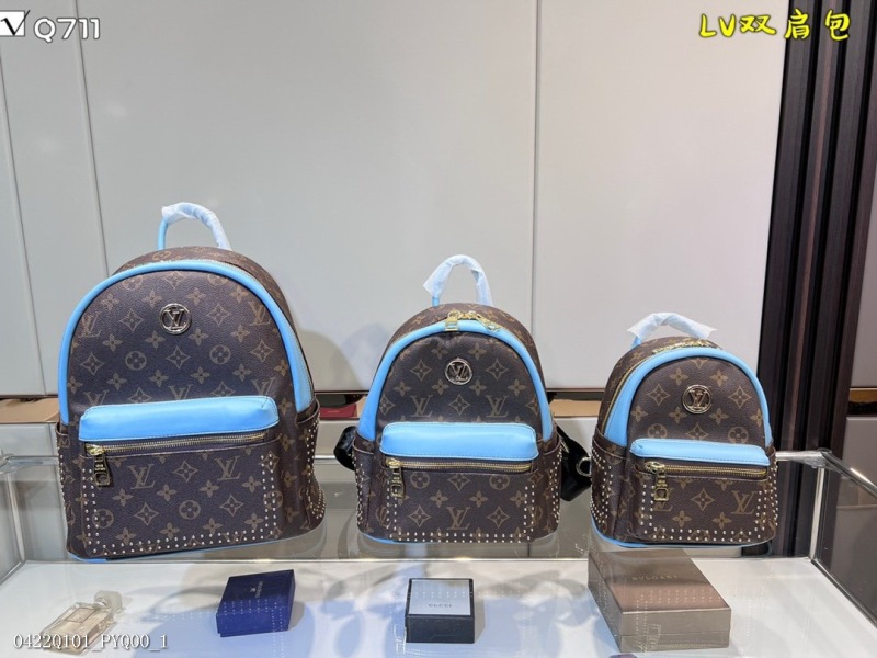 00065_ Q101PYQ00__ LV backpack has many pockets and compartments, which makes this backpack more attractive and soft