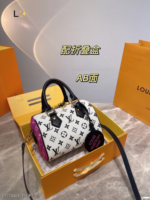 00133_ Q101PYLW0_ Folding box lv2022 new pillow bag counter new lvspeed pillow bag this Retiro handbag