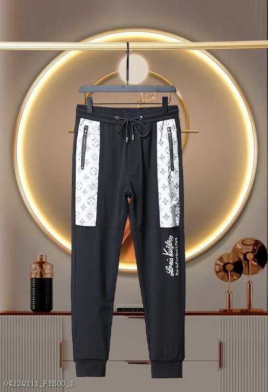 00241_ Q111PYB00_ Lv2022 spring and summer new classic embroidery logo logo casual pants official website counter classic explosive customization