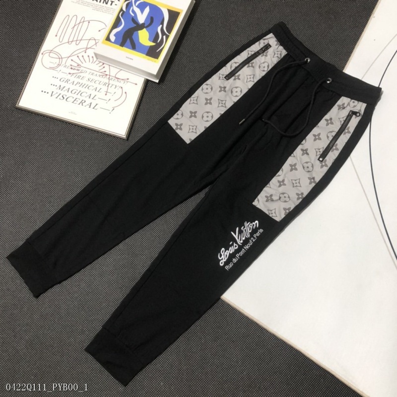 00247_ Q111PYB00_ Popular casual pants lv2022 new casual pants counter the same fabric version is fashionable and generous, hip lifting is thin and tight