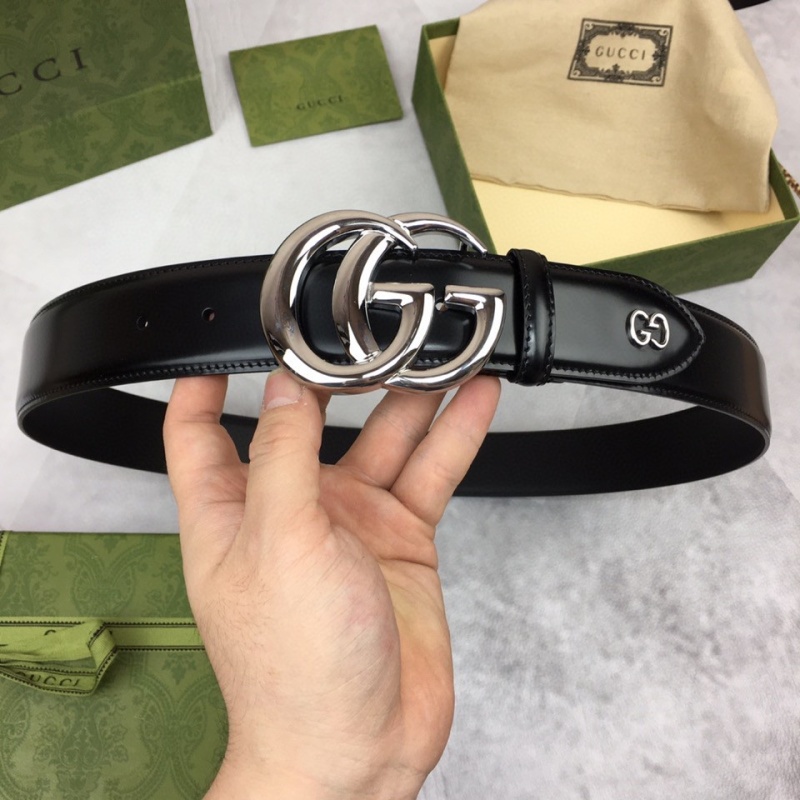 Gucci double-sided head layer cowhide belt