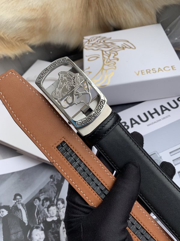 Versace beautiful automatic steel buckle belt