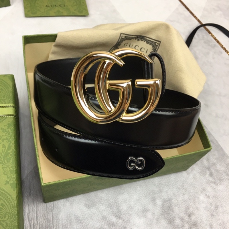 Gucci double-sided head layer cowhide belt